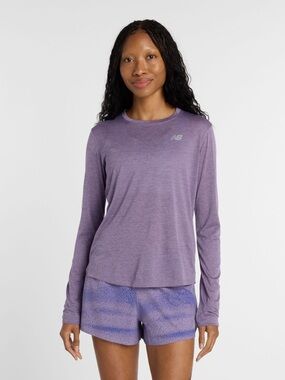 New Balance RC Essential Running Long Sleeve Top - Candied Violet - Size M